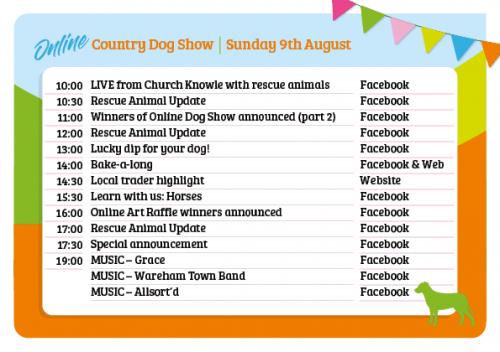 Sunday 9th August timetable